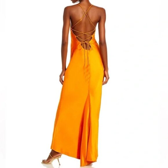 Alice + Olivia Orange Maxi Dress - Picture 3 of 6
